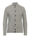 Zanone Man Cardigan Grey Size 40 Cotton, Alpaca Wool, Virgin Wool