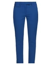 Dondup Woman Pants Bright Blue Size 30 Polyester, Virgin Wool, Elastane