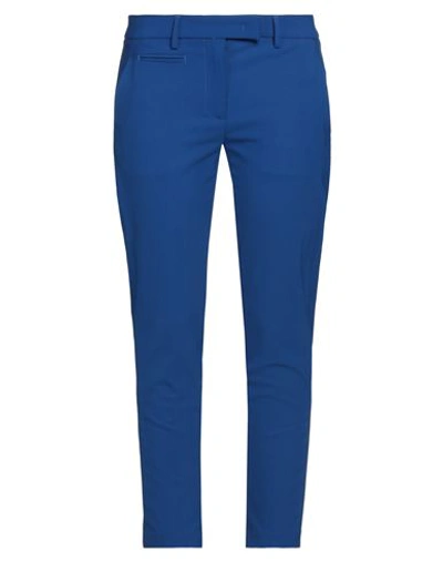 Dondup Woman Pants Bright Blue Size 30 Polyester, Virgin Wool, Elastane