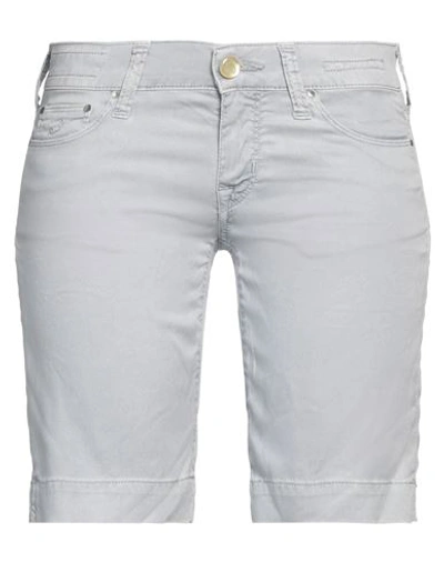 Jacob Cohёn Woman Shorts & Bermuda Shorts Light Grey Size 26 Lyocell, Cotton