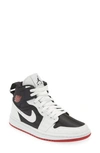 Jordan Women's Air  1 Mid Se Utility Shoes In Black/ White/ Gym Red