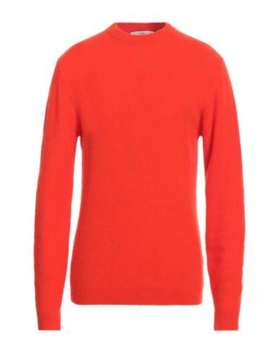 Wool & Co Man Sweater Coral Size Xl Wool, Polyamide In Red