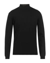 Fred Mello Man Turtleneck Black Size Xxl Viscose, Polyamide