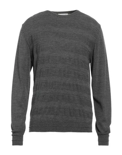 Manuel Ritz Man Sweater Lead Size Xxl Virgin Wool, Acrylic In Grey