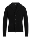 +39 Masq Man Cardigan Black Size 36 Wool