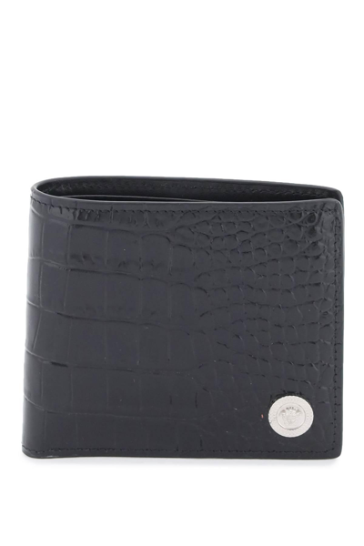 Versace Medusa Biggie Wallet In Black