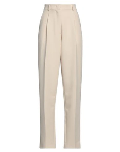 Just Cavalli Woman Pants Ivory Size 4 Polyester, Viscose, Elastane In White