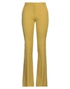 Ql2  Quelledue Ql2 Quelledue Woman Pants Mustard Size 8 Cotton, Lycra In Yellow