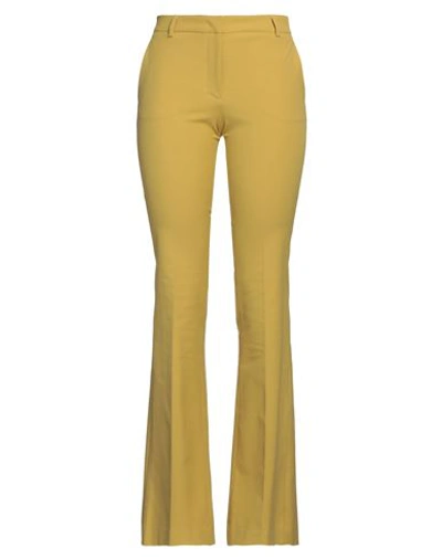 Ql2  Quelledue Ql2 Quelledue Woman Pants Mustard Size 8 Cotton, Lycra In Yellow