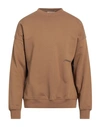Hinnominate Man Sweatshirt Brown Size S Cotton, Elastane In Brown