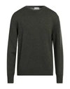 Ballantyne Man Sweater Military Green Size 44 Wool