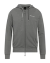 Armani Exchange Man Sweatshirt Grey Size Xxl Cotton, Elastane