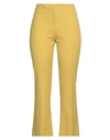 Ql2  Quelledue Ql2 Quelledue Woman Pants Mustard Size 2 Cotton, Lycra In Yellow