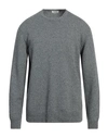 Crossley Man Sweater Grey Size Xl Cotton, Cashmere