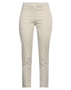 Dondup Woman Pants Cream Size 27 Cotton, Elastane In White