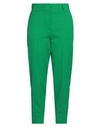 Alysi Woman Pants Green Size 2 Virgin Wool, Elastane