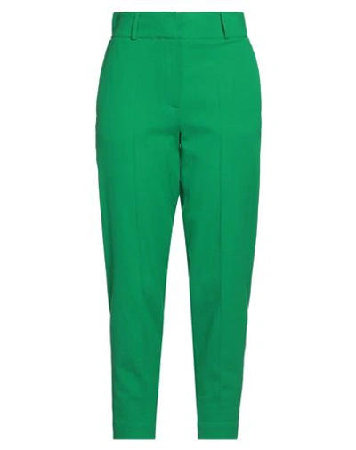 Alysi Woman Pants Green Size 4 Virgin Wool, Elastane