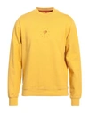 Home Core Man Sweatshirt Ocher Size Xl Cotton In Yellow