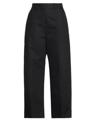 Msgm Woman Cropped Pants Black Size 6 Cotton