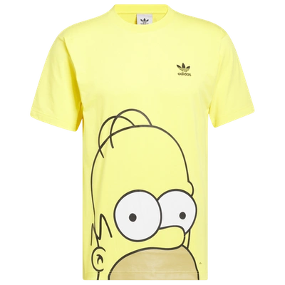 Adidas Originals Mens  Simpsons Homer T-shirt In Yellow/yellow