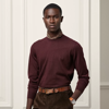 Ralph Lauren Purple Label Cashmere Quarter-zip Sweater In Burgundy