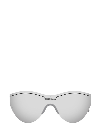 Balenciaga Eyewear Shield Frame Sunglasses In Grey