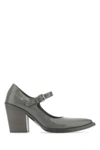 Prada Woman Pumps Grey Size 9 Soft Leather In Gray