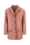 Prada Caban Camoscio In Pink