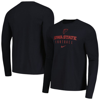 Nike Black Iowa State Cyclones Changeover Long Sleeve T-shirt