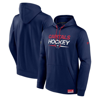 FANATICS FANATICS BRANDED  NAVY WASHINGTON CAPITALS AUTHENTIC PRO PULLOVER HOODIE