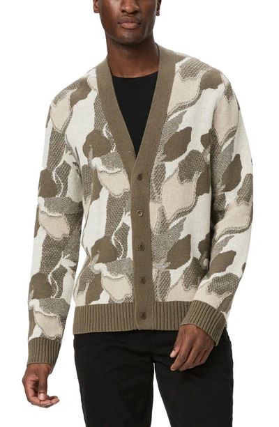 Paige Whitman Abstract-pattern Wool And Hemp-blend Knitted Cardigan In Weeping Willow Multi