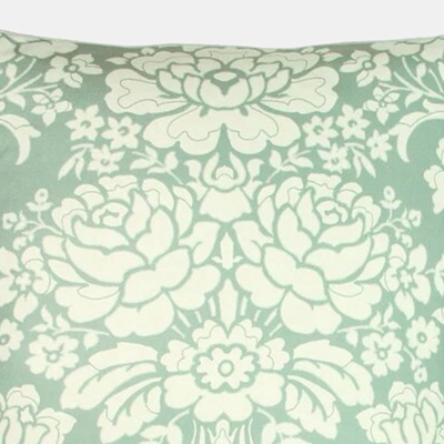 Paoletti Melrose Floral Throw Pillow Cover In Green