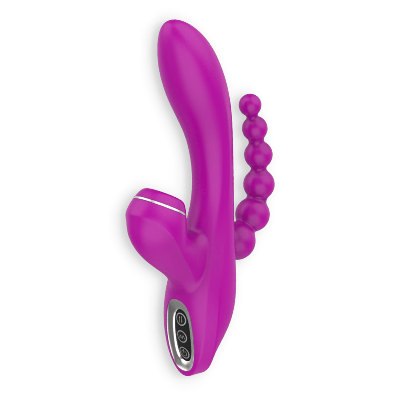 V For Vibes Ultimate Vibrating Clitoral, G-spot, Anal Vibrator Cardea In Purple