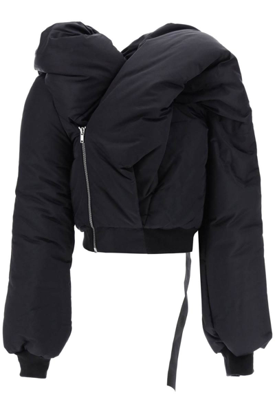 Rick Owens Drkshdw Padded Cropped Jacket In Black