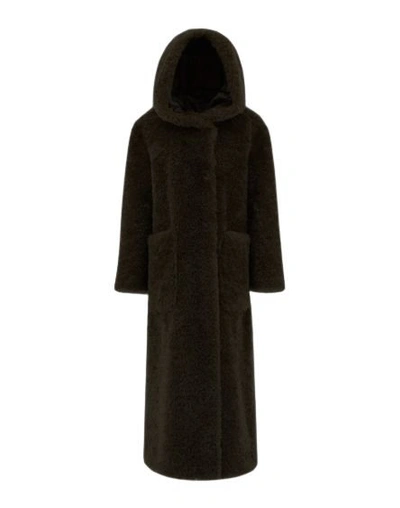 Herno Long Sleeved Hooded Coat In Black