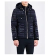 BALMAIN Camo-print quilted shell and wool jacket