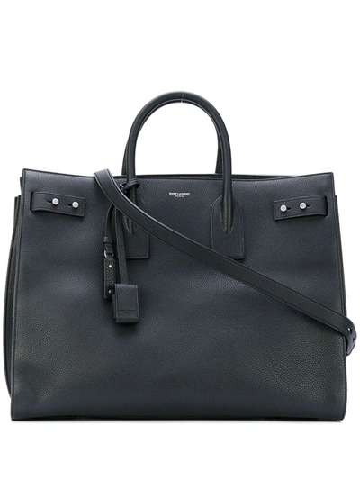 Saint Laurent Large Sac De Jour Souple Tote In Black