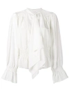 CHLOÉ LONG SLEEVED BLOUSE WITH NECK TIE,17AHT3017A00412196643