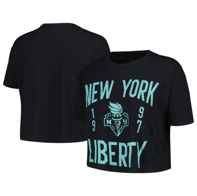 Stadium Essentials Black New York Liberty City Year Cropped T-shirt