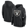 Nike Women's Logo Club (nfl Las Vegas Raiders) Pullover Hoodie In Black