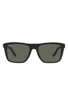 Costa Del Mar Mainsail 06s9107 910703 55 Rectangle Polarized Sunglasses In Matte Black