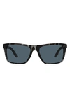 Costa Del Mar Mainsail 55mm Polarized Rectangular Sunglasses In Gray