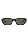Costa Del Mar Corbina Pro 61mm Rectangular Sunglasses In Matte Black