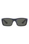 Costa Del Mar Jose Pro 62mm Polarized Rectangular Sunglasses In Gray