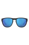 Costa Del Mar Irie Mir 580p 06s9082 908204 Round Polarized Sunglasses In Blue