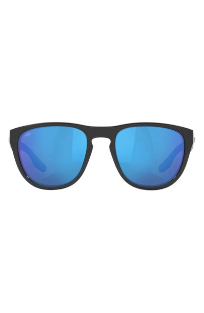 COSTA DEL MAR IRIE 55MM MIRRORED PILOT SUNGLASSES