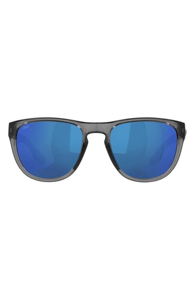 Costa Del Mar Irie 55mm Mirrored Pilot Sunglasses In Blue