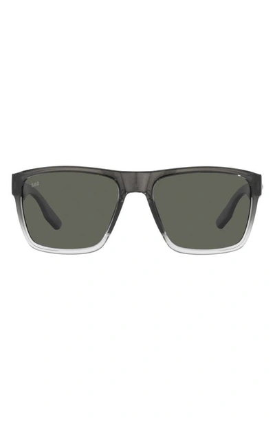 Costa Del Mar Paunch Xl 580g 06s9050 905005 Square Polarized Sunglasses In Grey