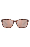 COSTA DEL MAR PALMAS 57MM POLARIZED RECTANGULAR SUNGLASSES