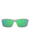 Costa Del Mar Jose Pro 62mm Polarized Rectangular Sunglasses In Green